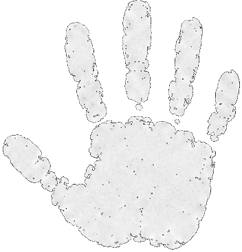 Cavemans hand mark
